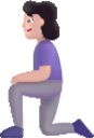 woman kneeling light emoji