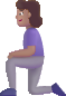 woman kneeling medium emoji