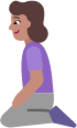 woman kneeling medium emoji