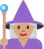 woman mage: medium skin tone emoji