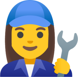 woman mechanic emoji