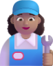 woman mechanic medium emoji