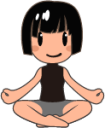 woman meditating (plain) emoji