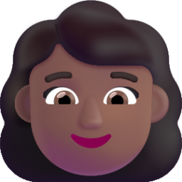 woman medium dark emoji