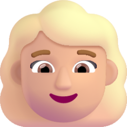 woman medium light emoji