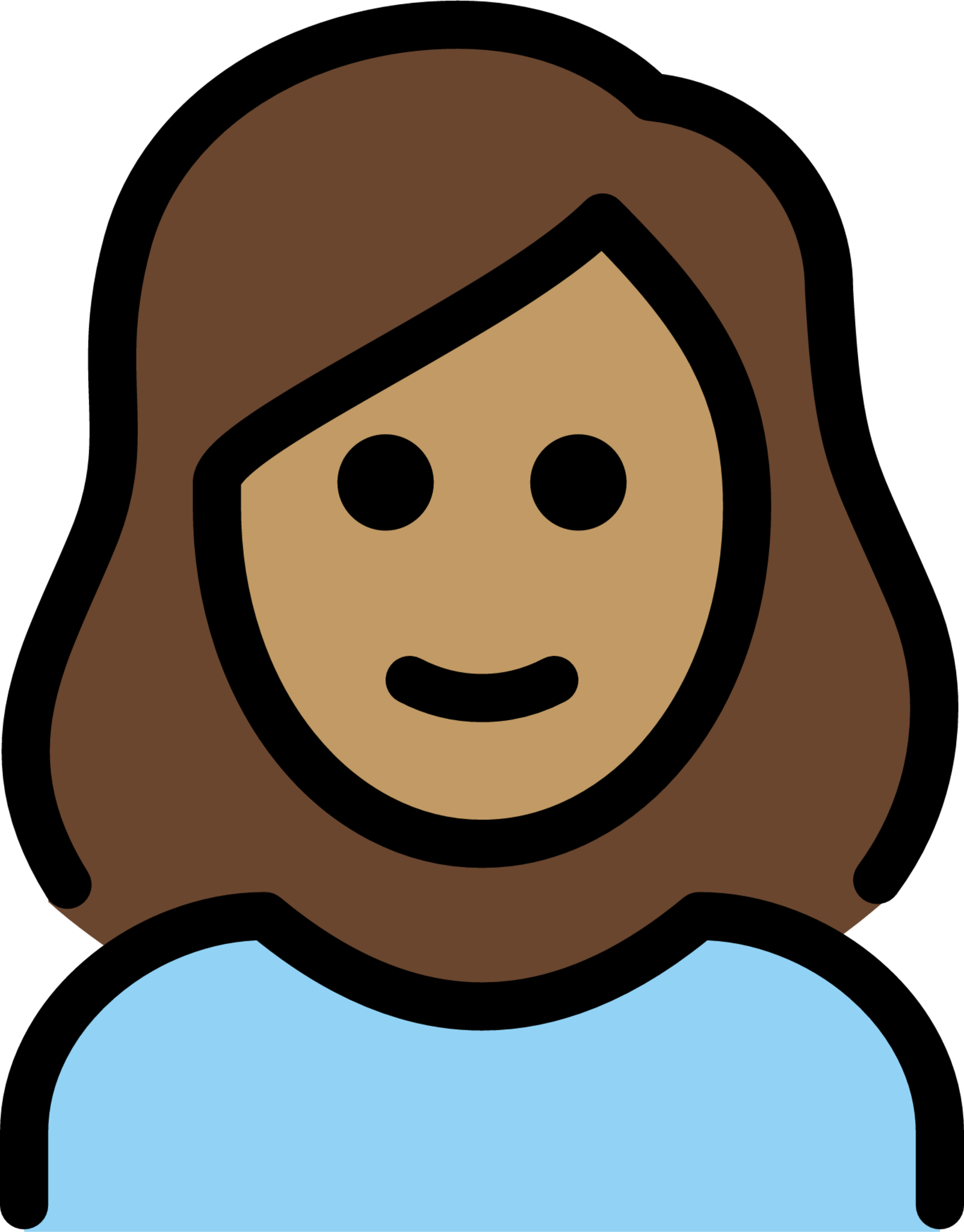 woman: medium skin tone emoji