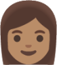 woman: medium skin tone emoji