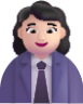 woman office worker light emoji