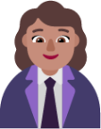 woman office worker medium emoji