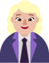 woman office worker medium light emoji