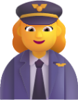 woman pilot default emoji