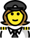 woman pilot emoji