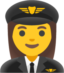 woman pilot emoji