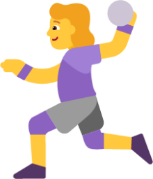 woman playing handball default emoji