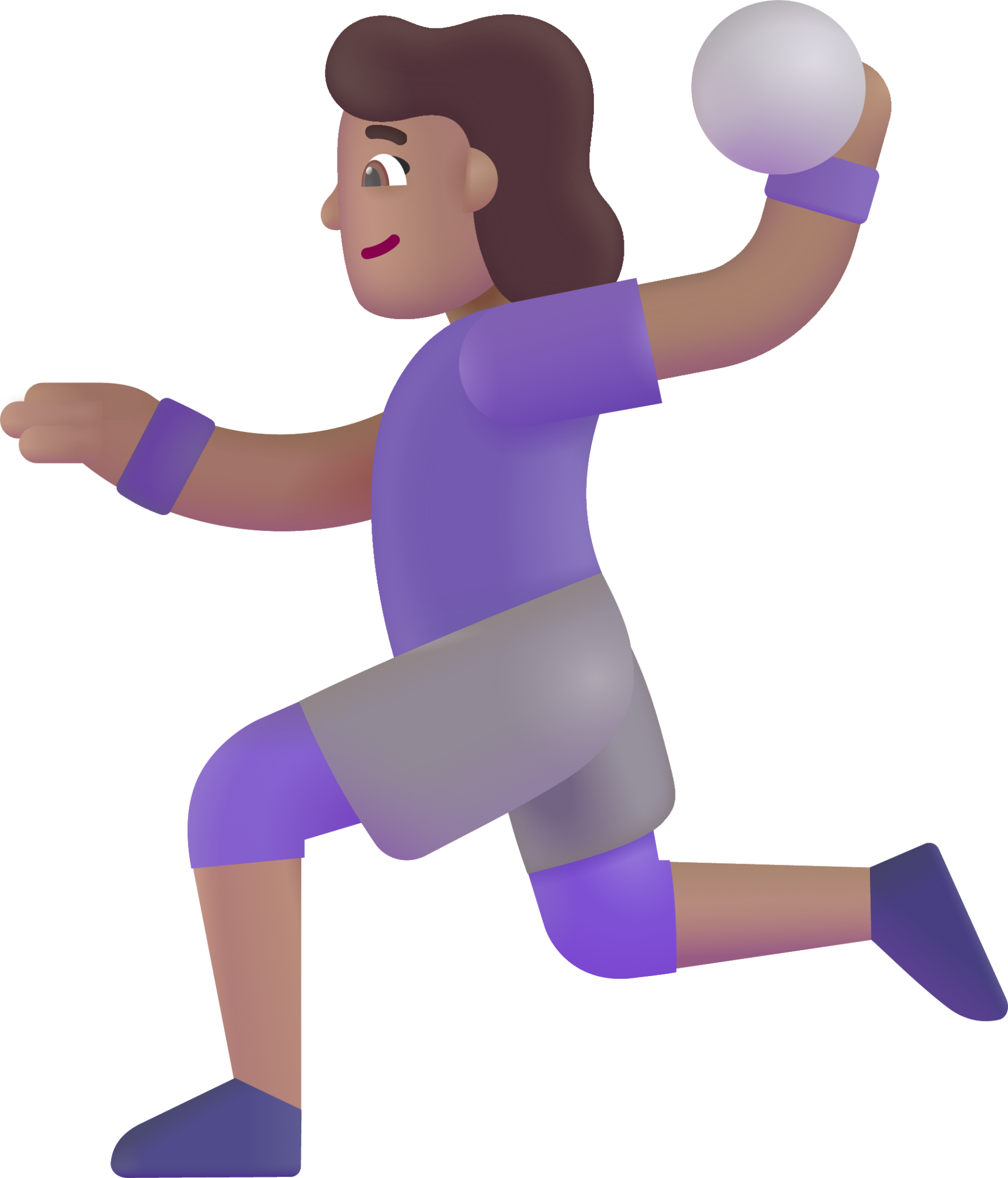 woman playing handball medium emoji