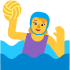 woman playing water polo default emoji