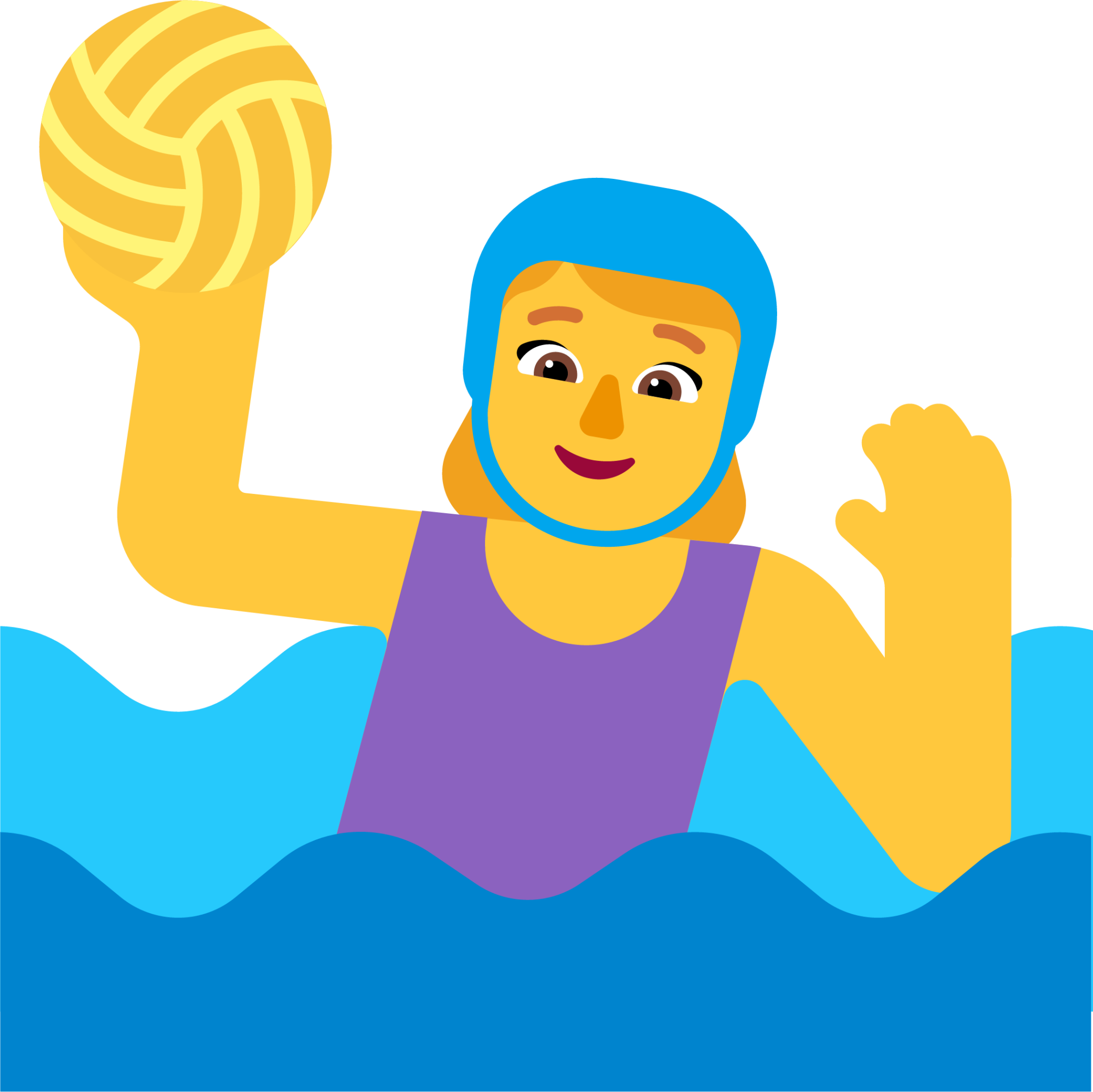 woman playing water polo default emoji