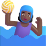 woman playing water polo medium dark emoji