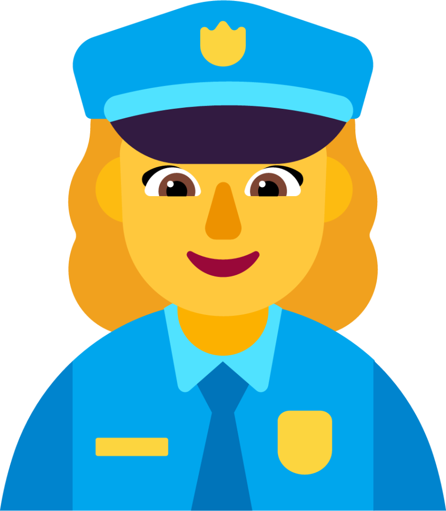 woman police officer default emoji