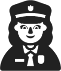 woman police officer emoji