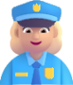 woman police officer medium light emoji