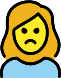 woman pouting emoji