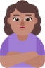 woman pouting medium emoji