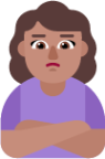 woman pouting medium emoji