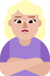 woman pouting medium light emoji