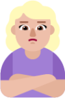 woman pouting medium light emoji