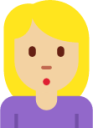 woman pouting: medium-light skin tone emoji