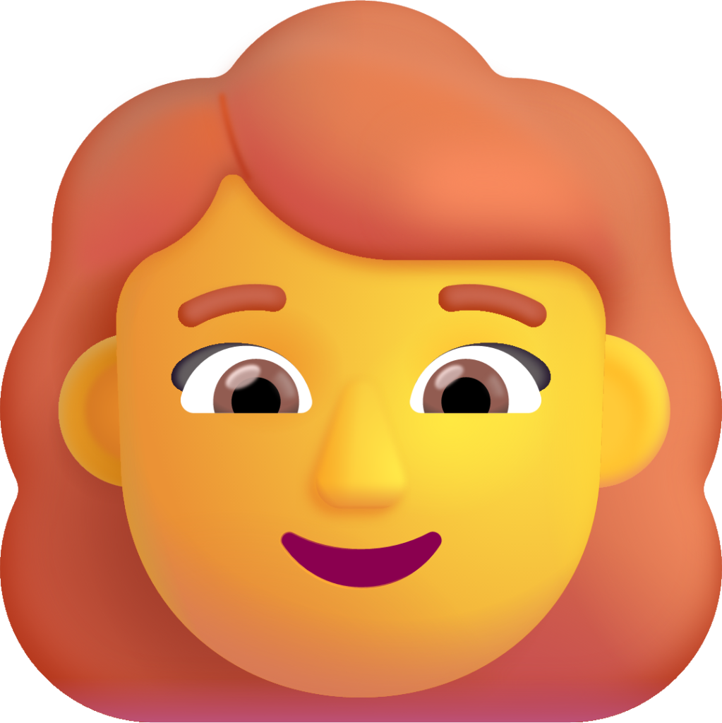 woman red hair default emoji