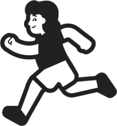 woman running emoji