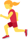 woman running emoji