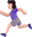 woman running light emoji