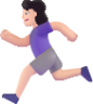woman running light emoji