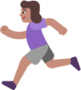 woman running medium emoji