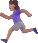woman running medium emoji