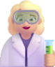 woman scientist medium light emoji