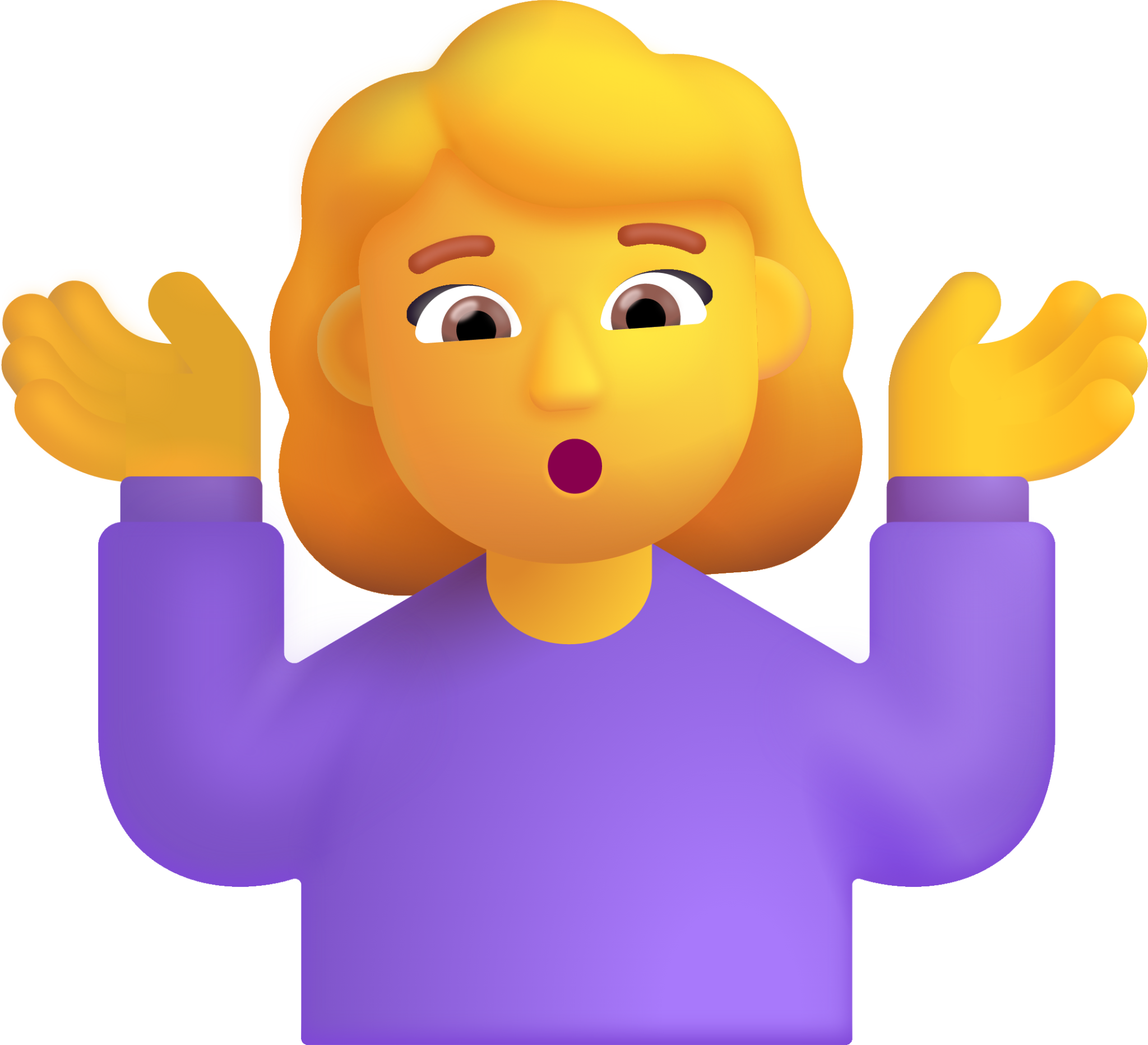 woman shrugging default emoji