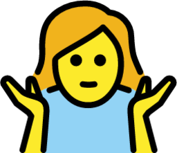 woman shrugging emoji