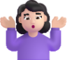 woman shrugging light emoji