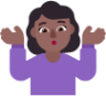 woman shrugging medium dark emoji