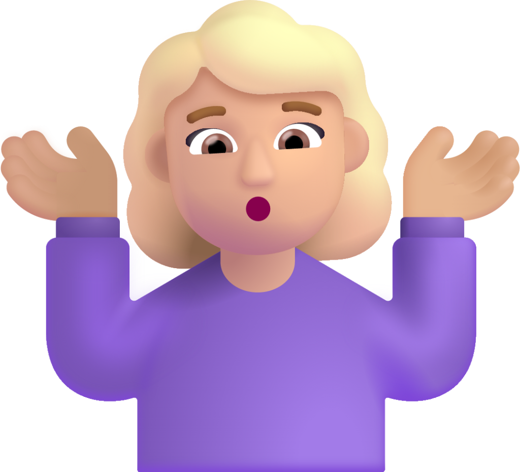 woman shrugging medium light emoji