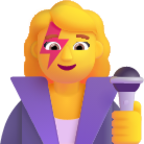 woman singer default emoji