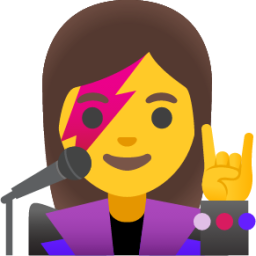 woman singer emoji