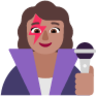 woman singer medium emoji