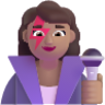 woman singer medium emoji