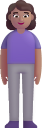 woman standing medium emoji