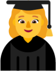 woman student default emoji